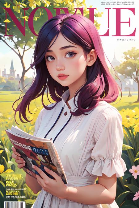 407607-329771429-1girl, Masterpiece, Best quality, spring outfit, Colorful hair, Outdoor, MagazineCover ,Upper body, _lora_GoodHands-beta2_0.8_,.png